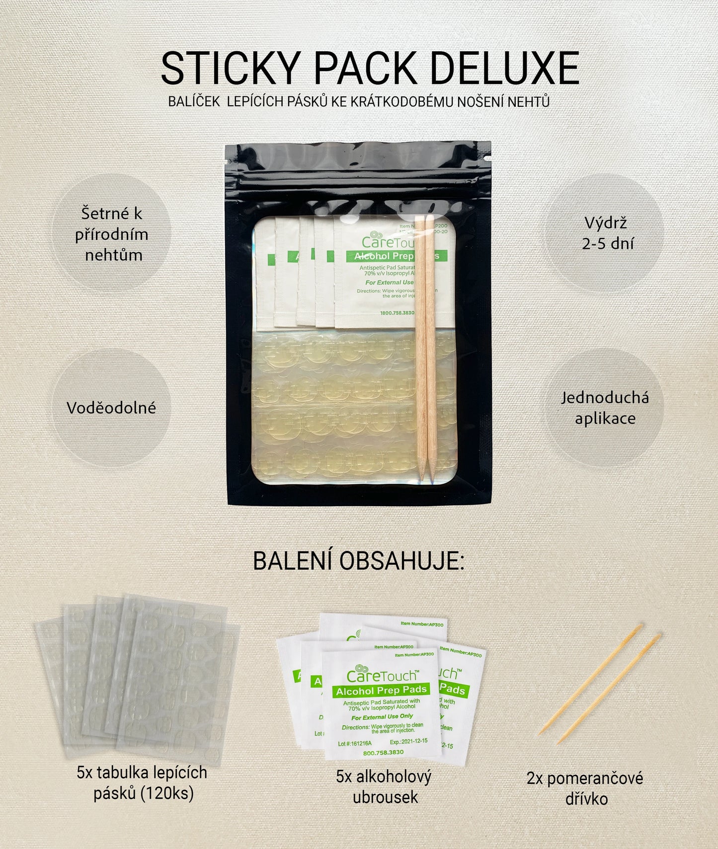 STICKY PACK - BALÍČEK LEPÍCÍCH PÁSKŮ
