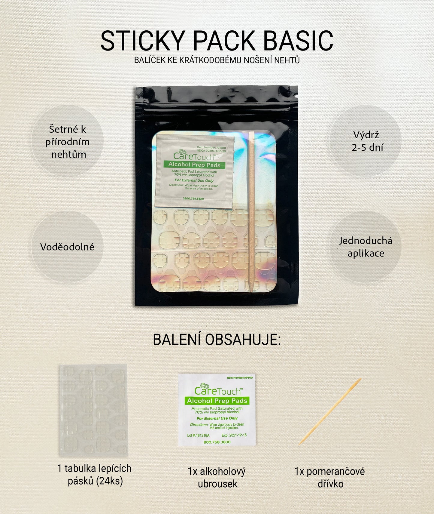 STICKY PACK - BALÍČEK LEPÍCÍCH PÁSKŮ