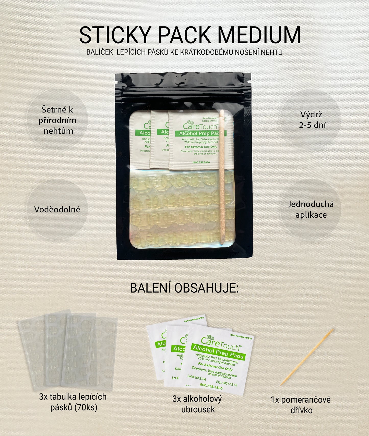 STICKY PACK - BALÍČEK LEPÍCÍCH PÁSKŮ